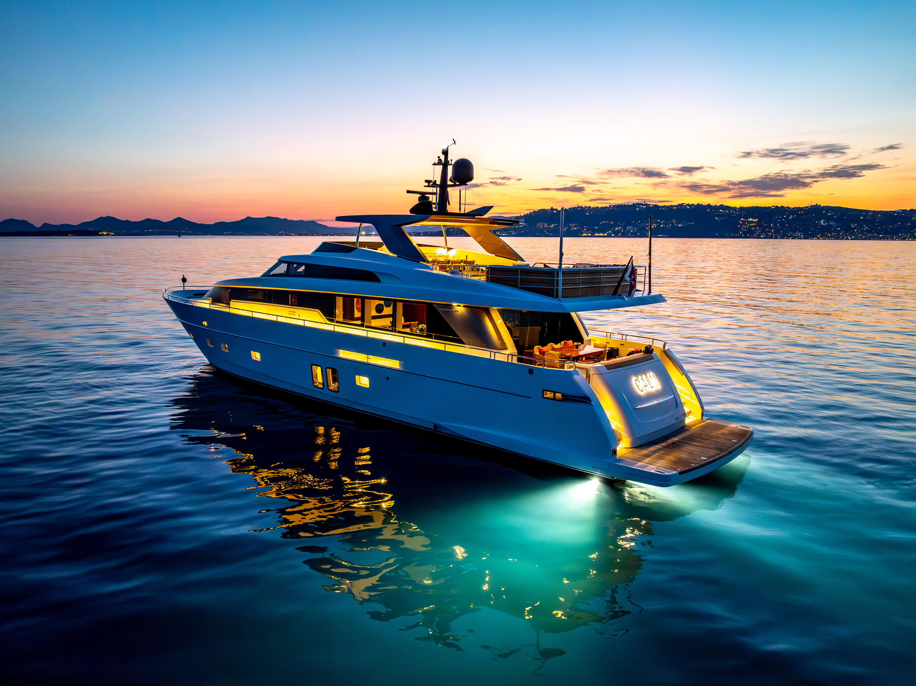 Yacht brochure photography